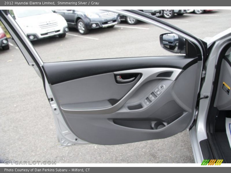 Shimmering Silver / Gray 2012 Hyundai Elantra Limited