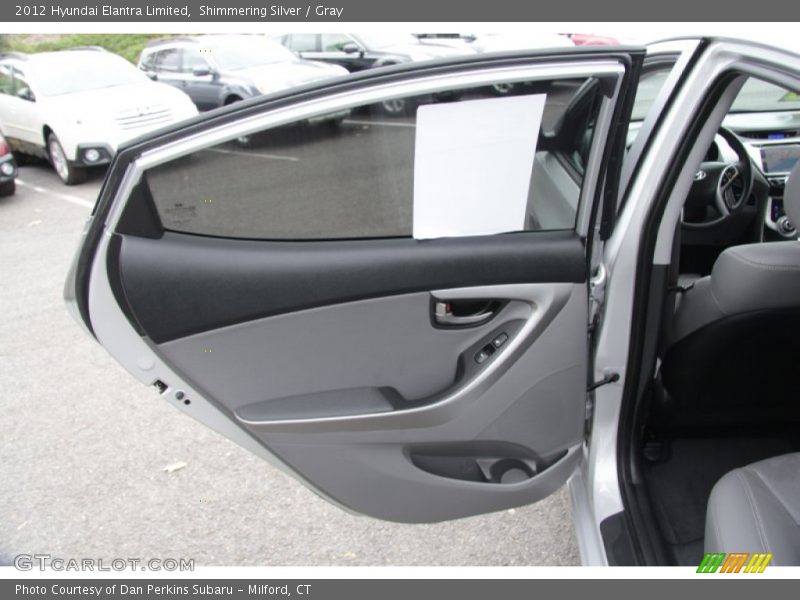 Shimmering Silver / Gray 2012 Hyundai Elantra Limited