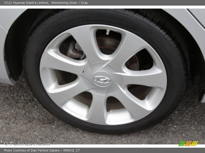 Shimmering Silver / Gray 2012 Hyundai Elantra Limited