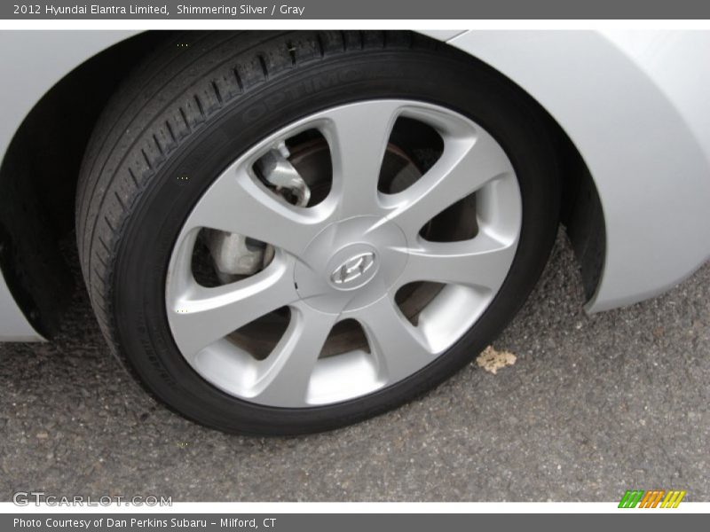 Shimmering Silver / Gray 2012 Hyundai Elantra Limited