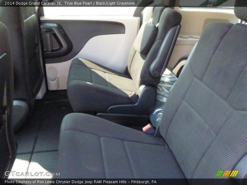 True Blue Pearl / Black/Light Graystone 2014 Dodge Grand Caravan SE