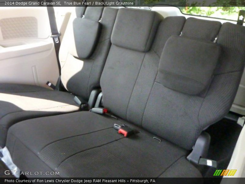 True Blue Pearl / Black/Light Graystone 2014 Dodge Grand Caravan SE