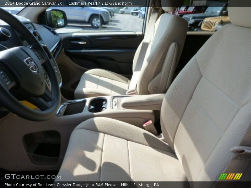 Cashmere Pearl / Black/Sandstorm 2014 Dodge Grand Caravan SXT