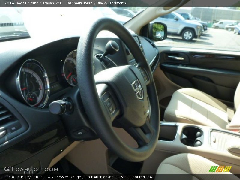 Cashmere Pearl / Black/Sandstorm 2014 Dodge Grand Caravan SXT