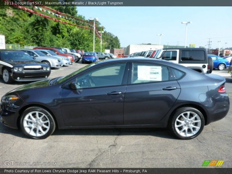 Maximum Steel Metallic / Black/Light Tungsten 2013 Dodge Dart SXT