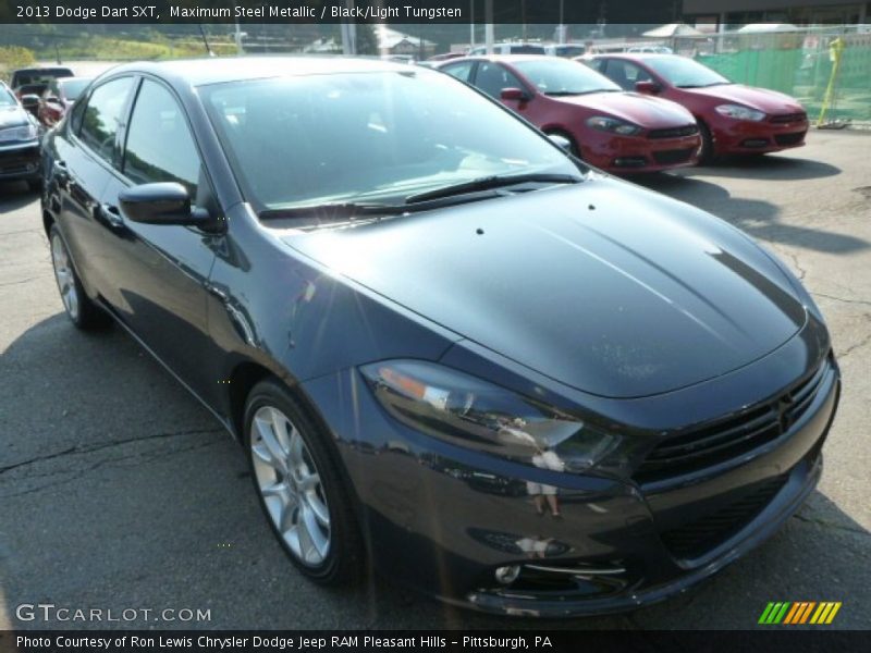 Maximum Steel Metallic / Black/Light Tungsten 2013 Dodge Dart SXT