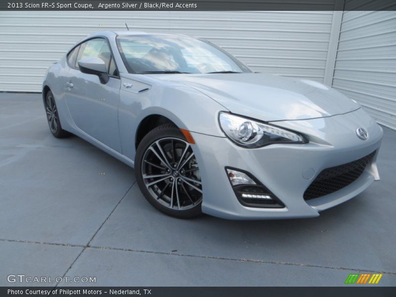 Argento Silver / Black/Red Accents 2013 Scion FR-S Sport Coupe