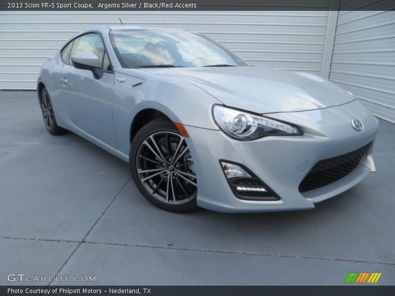 Argento Silver / Black/Red Accents 2013 Scion FR-S Sport Coupe