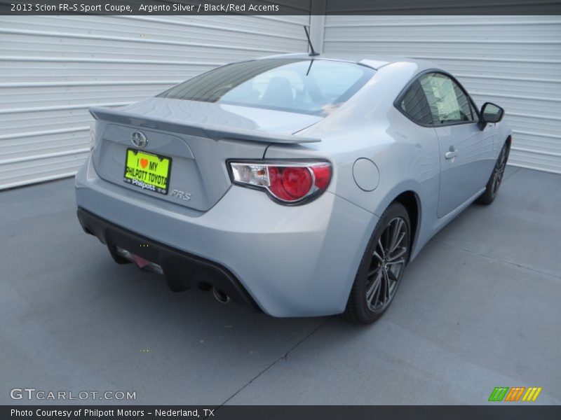 Argento Silver / Black/Red Accents 2013 Scion FR-S Sport Coupe