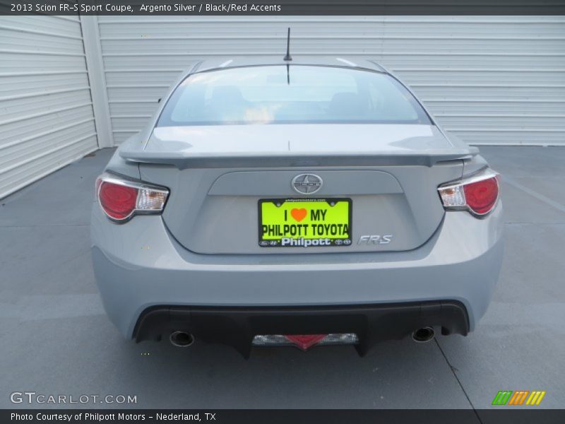 Argento Silver / Black/Red Accents 2013 Scion FR-S Sport Coupe