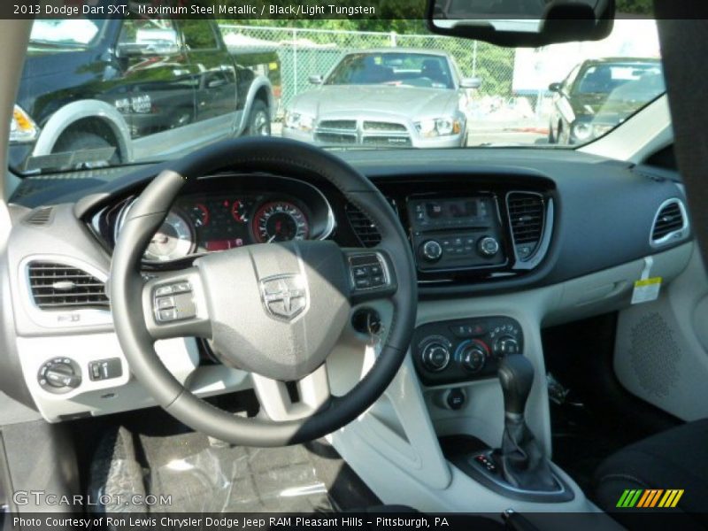 Maximum Steel Metallic / Black/Light Tungsten 2013 Dodge Dart SXT