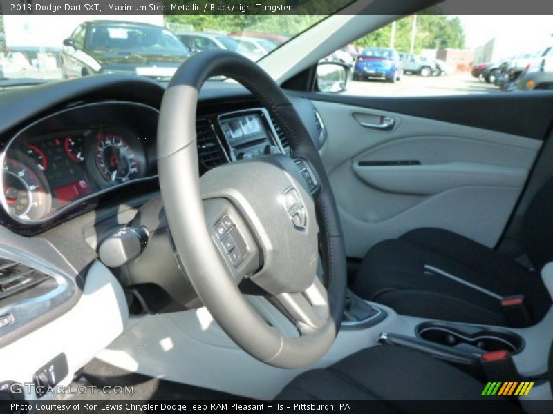 Maximum Steel Metallic / Black/Light Tungsten 2013 Dodge Dart SXT