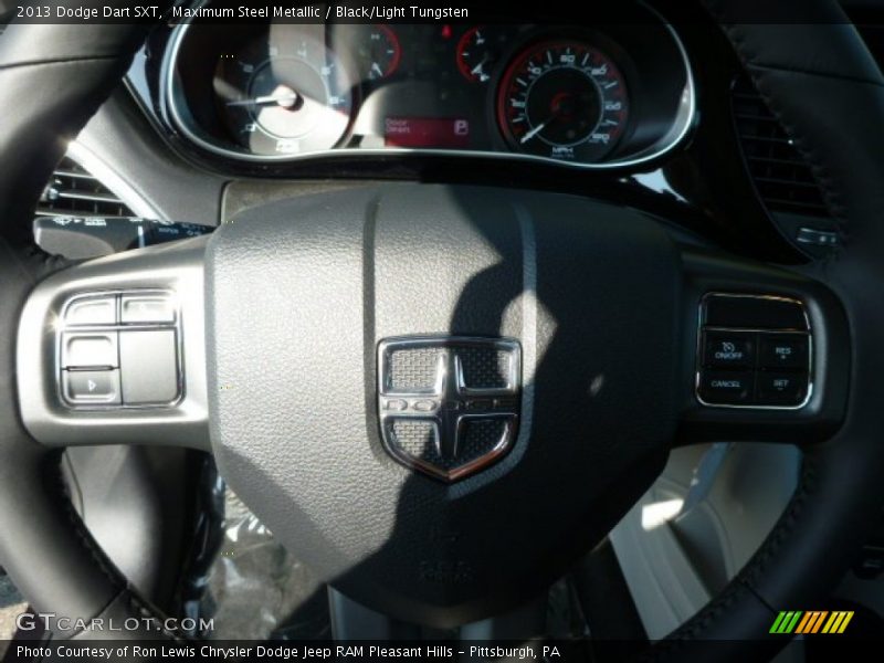 Maximum Steel Metallic / Black/Light Tungsten 2013 Dodge Dart SXT