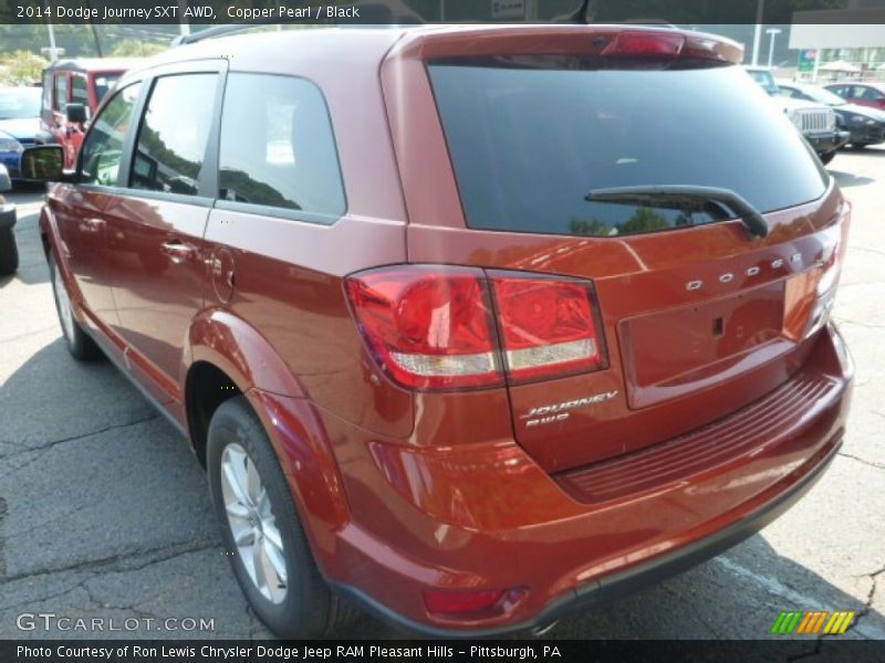 Copper Pearl / Black 2014 Dodge Journey SXT AWD