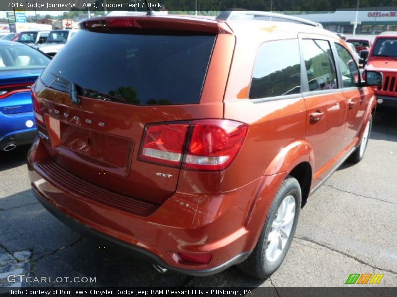 Copper Pearl / Black 2014 Dodge Journey SXT AWD