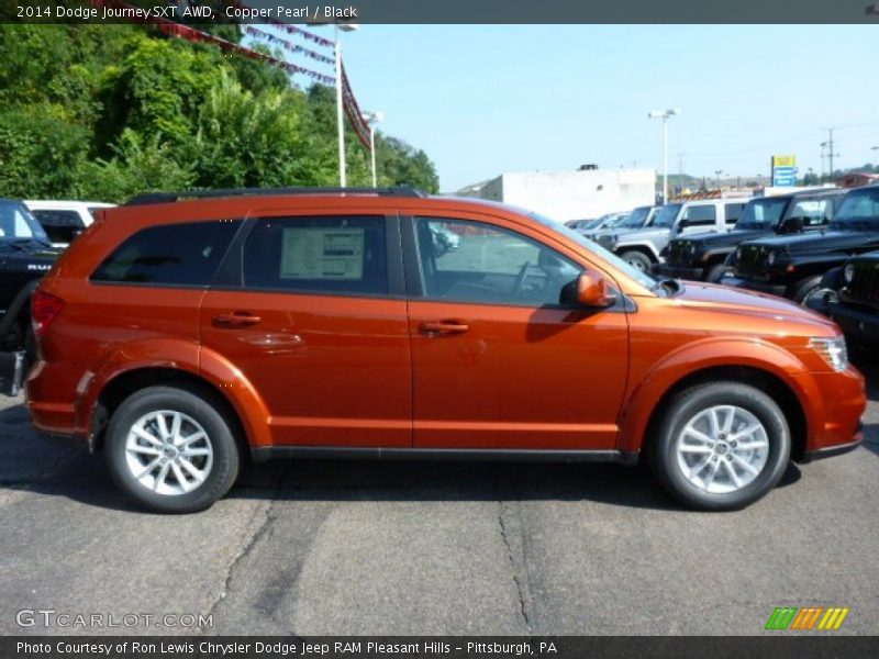 Copper Pearl / Black 2014 Dodge Journey SXT AWD