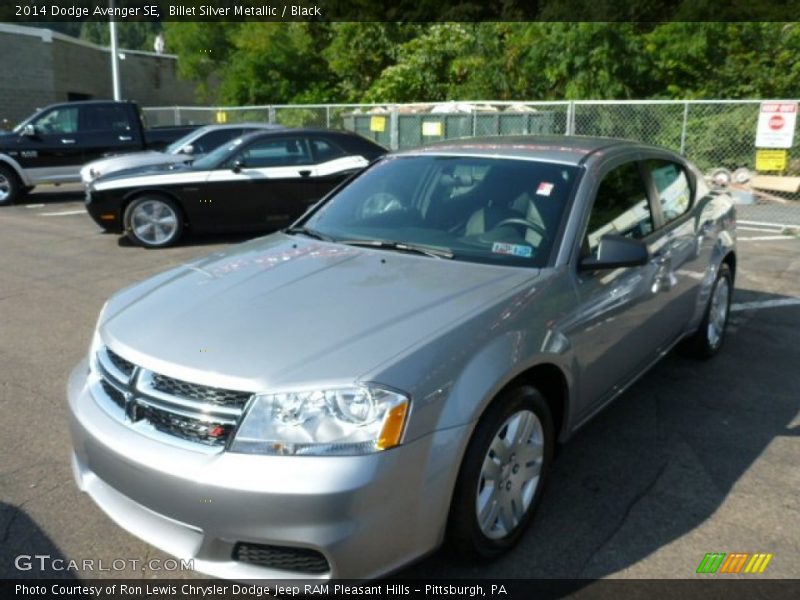 Billet Silver Metallic / Black 2014 Dodge Avenger SE