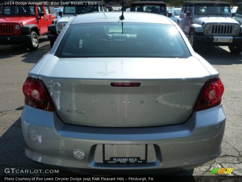 Billet Silver Metallic / Black 2014 Dodge Avenger SE