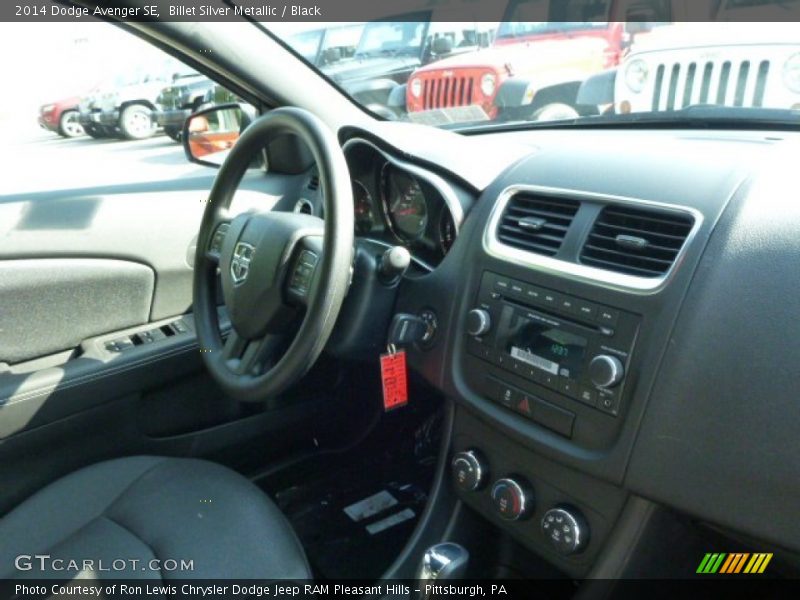 Billet Silver Metallic / Black 2014 Dodge Avenger SE