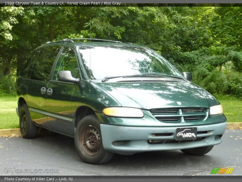 Forest Green Pearl / Mist Gray 1999 Chrysler Town & Country LX