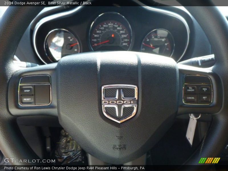 Billet Silver Metallic / Black 2014 Dodge Avenger SE