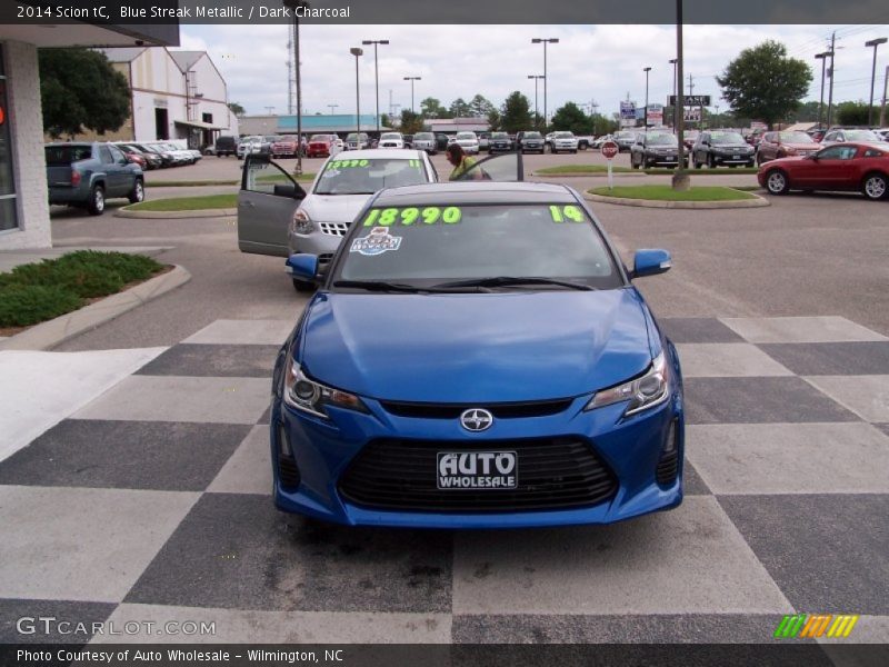 Blue Streak Metallic / Dark Charcoal 2014 Scion tC