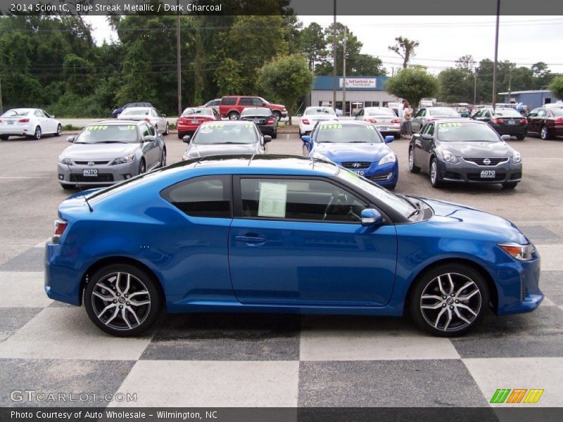 Blue Streak Metallic / Dark Charcoal 2014 Scion tC