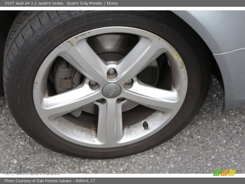Quartz Gray Metallic / Ebony 2007 Audi A4 3.2 quattro Sedan