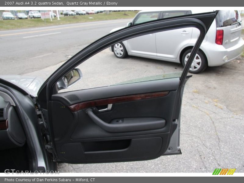 Quartz Gray Metallic / Ebony 2007 Audi A4 3.2 quattro Sedan