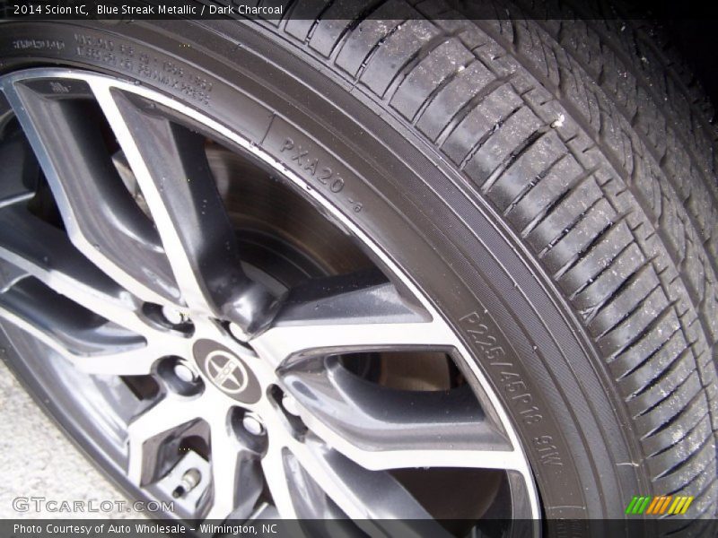 Blue Streak Metallic / Dark Charcoal 2014 Scion tC