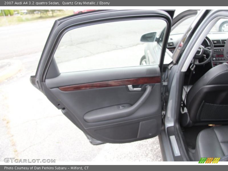 Quartz Gray Metallic / Ebony 2007 Audi A4 3.2 quattro Sedan