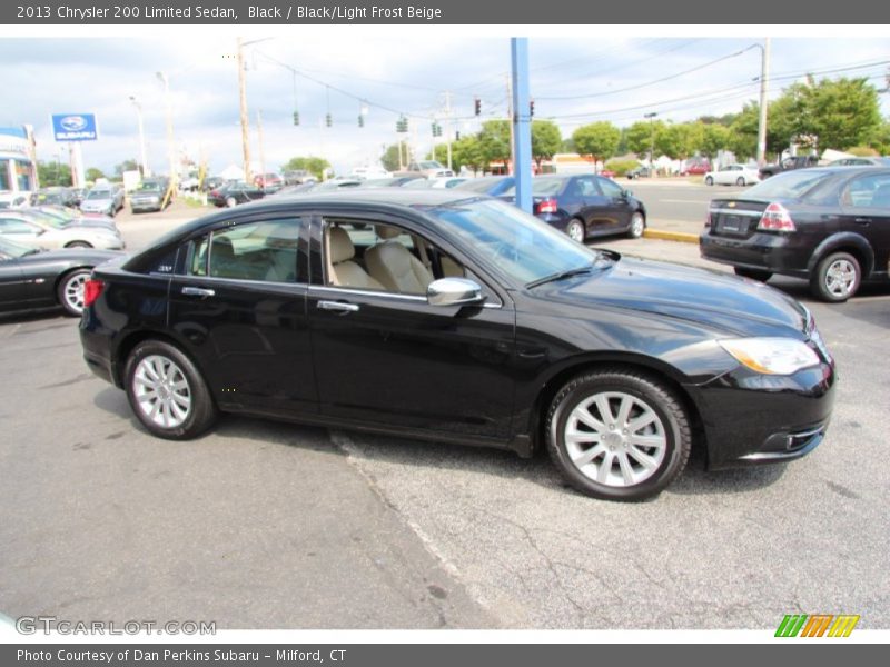 Black / Black/Light Frost Beige 2013 Chrysler 200 Limited Sedan