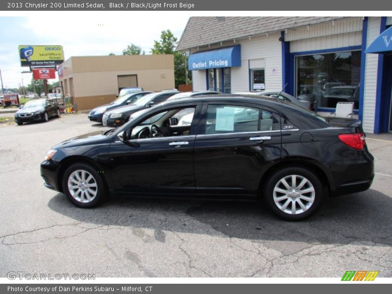Black / Black/Light Frost Beige 2013 Chrysler 200 Limited Sedan