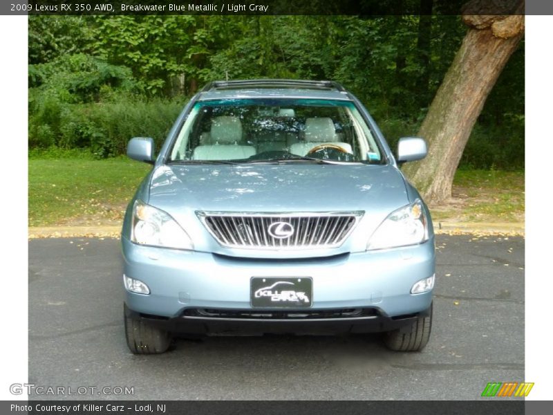 Breakwater Blue Metallic / Light Gray 2009 Lexus RX 350 AWD
