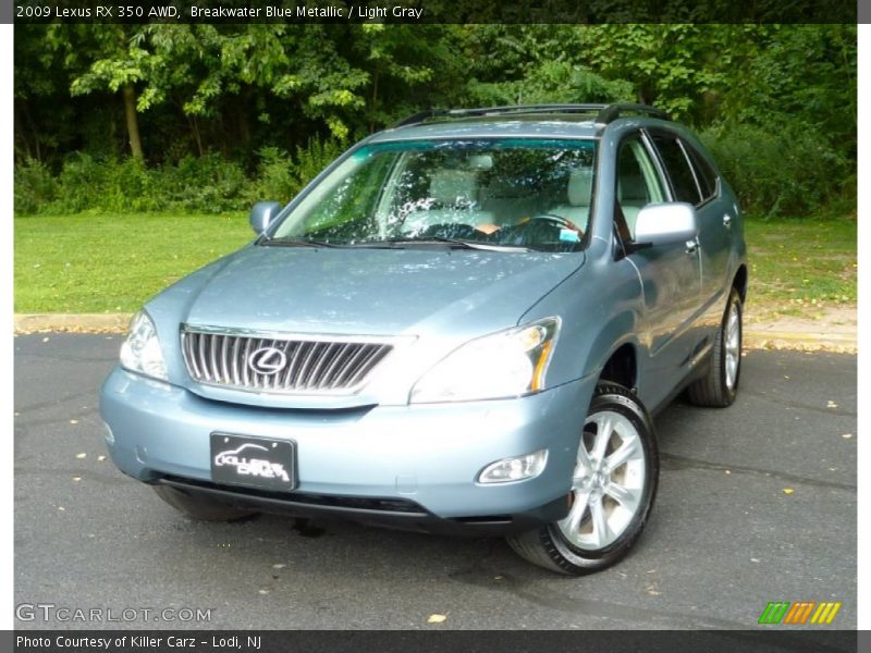 Breakwater Blue Metallic / Light Gray 2009 Lexus RX 350 AWD