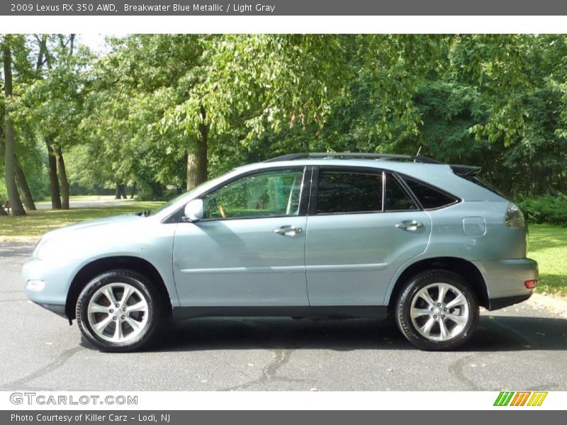 Breakwater Blue Metallic / Light Gray 2009 Lexus RX 350 AWD