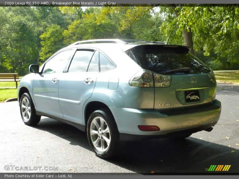 Breakwater Blue Metallic / Light Gray 2009 Lexus RX 350 AWD