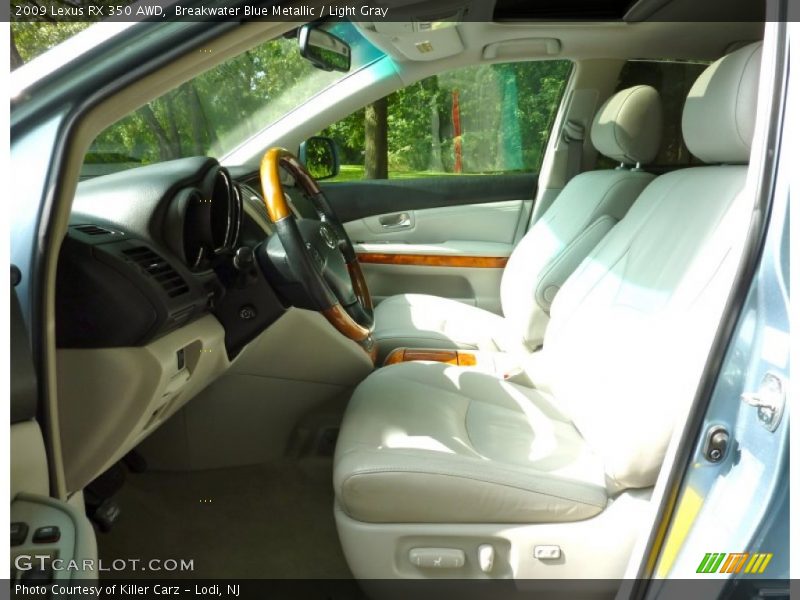 Breakwater Blue Metallic / Light Gray 2009 Lexus RX 350 AWD