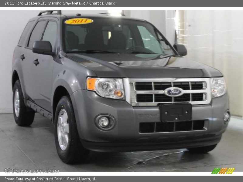 Sterling Grey Metallic / Charcoal Black 2011 Ford Escape XLT