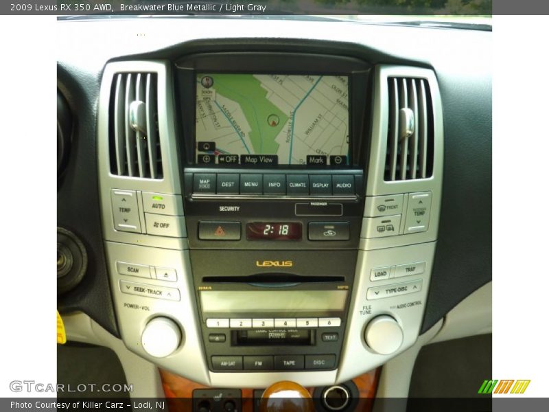 Breakwater Blue Metallic / Light Gray 2009 Lexus RX 350 AWD
