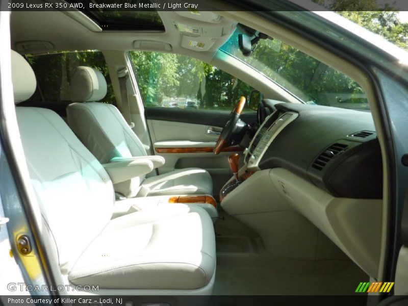 Breakwater Blue Metallic / Light Gray 2009 Lexus RX 350 AWD