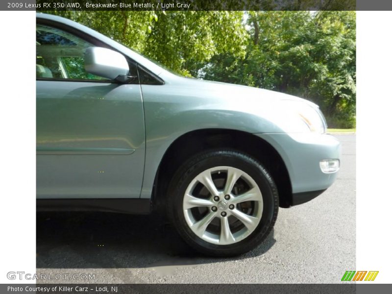 Breakwater Blue Metallic / Light Gray 2009 Lexus RX 350 AWD