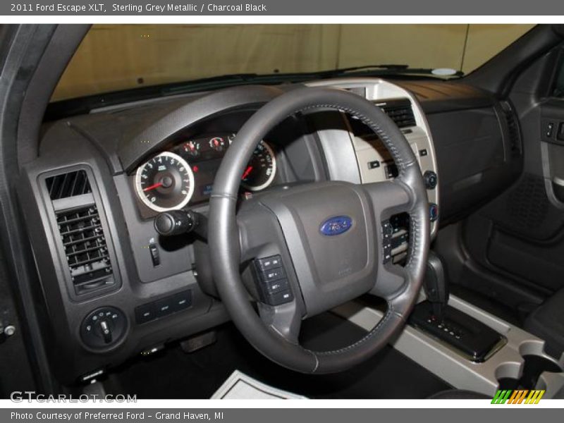 Sterling Grey Metallic / Charcoal Black 2011 Ford Escape XLT