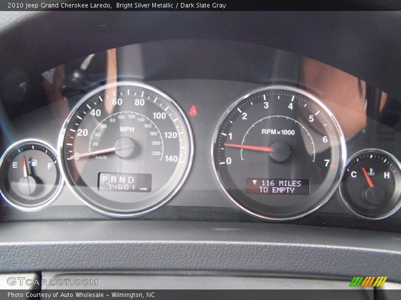 Bright Silver Metallic / Dark Slate Gray 2010 Jeep Grand Cherokee Laredo