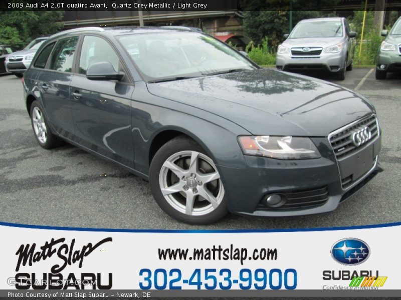 Quartz Grey Metallic / Light Grey 2009 Audi A4 2.0T quattro Avant