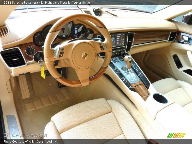 Mahogany Metallic / Luxor Beige 2011 Porsche Panamera 4S