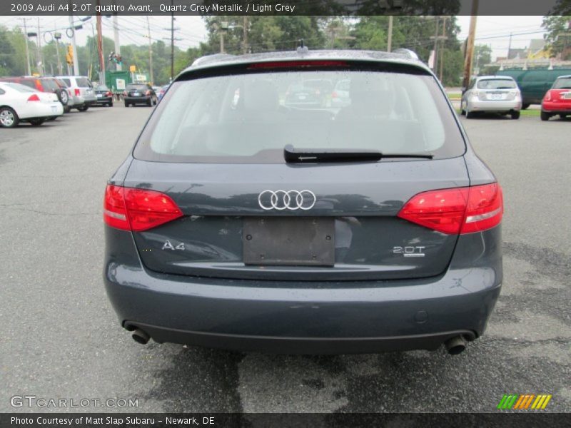 Quartz Grey Metallic / Light Grey 2009 Audi A4 2.0T quattro Avant