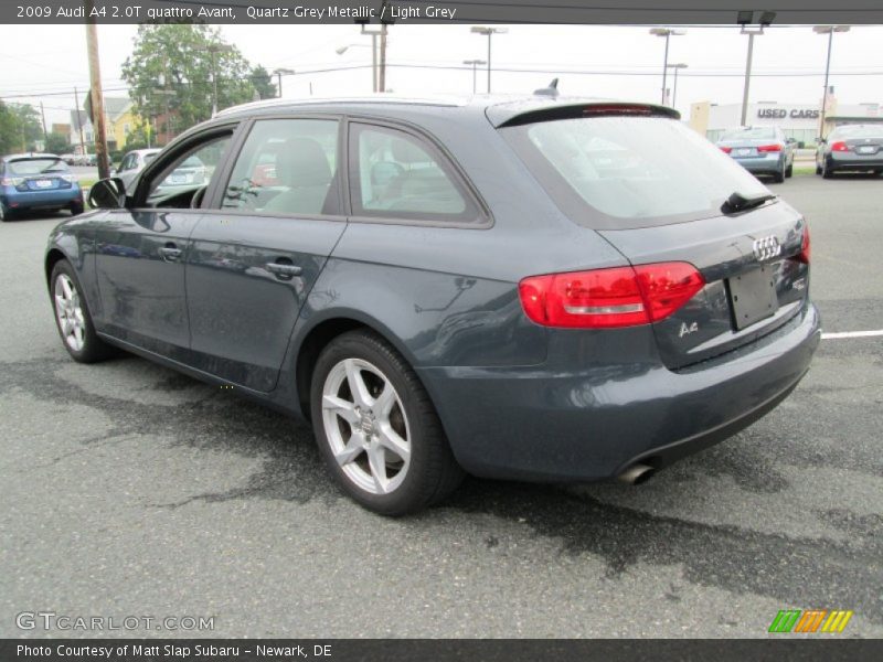 Quartz Grey Metallic / Light Grey 2009 Audi A4 2.0T quattro Avant