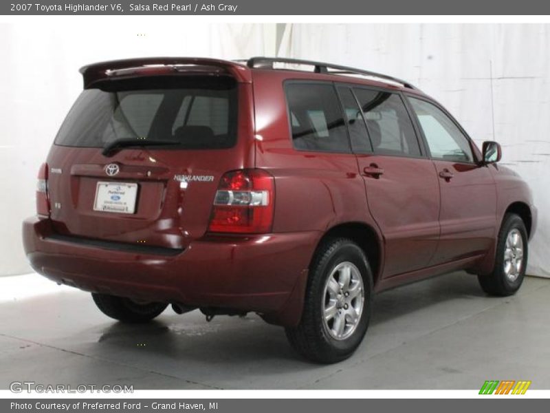 Salsa Red Pearl / Ash Gray 2007 Toyota Highlander V6