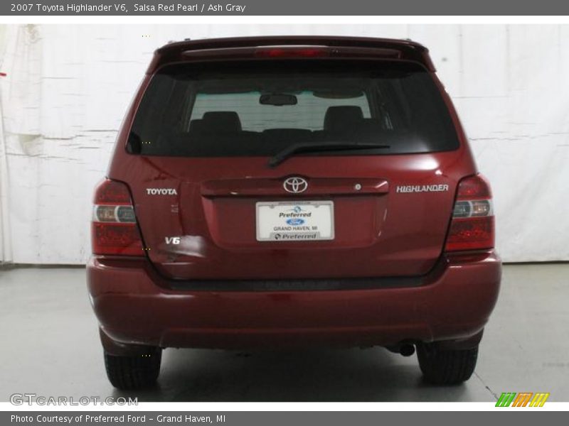 Salsa Red Pearl / Ash Gray 2007 Toyota Highlander V6